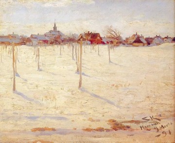 Hornbaek en invierno 1891 Peder Severin Kroyer Oil Paintings